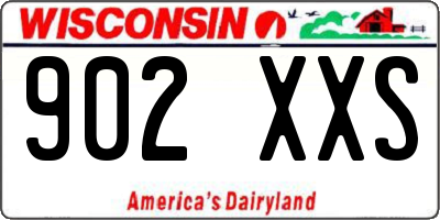 WI license plate 902XXS