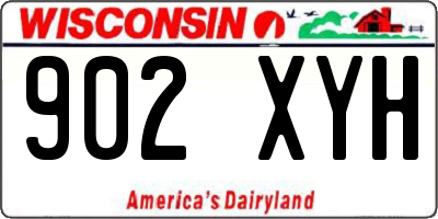 WI license plate 902XYH