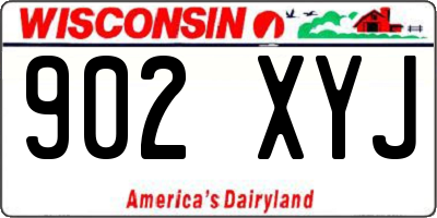 WI license plate 902XYJ