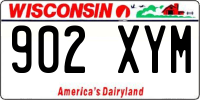 WI license plate 902XYM