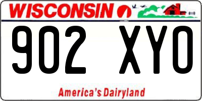 WI license plate 902XYO