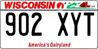 WI license plate 902XYT