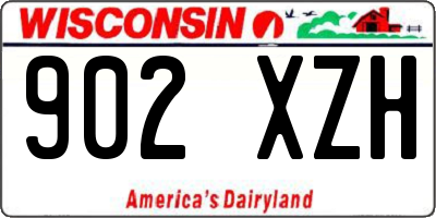 WI license plate 902XZH
