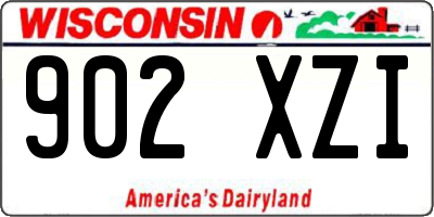 WI license plate 902XZI