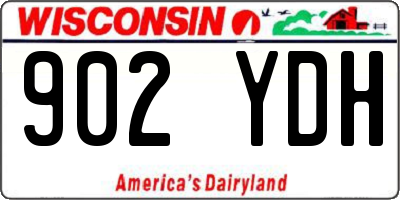 WI license plate 902YDH