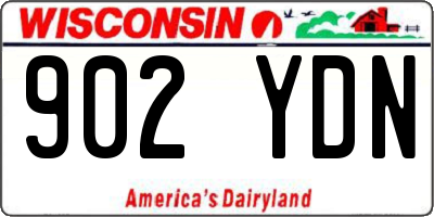 WI license plate 902YDN