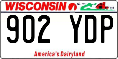 WI license plate 902YDP