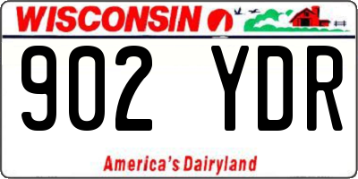 WI license plate 902YDR