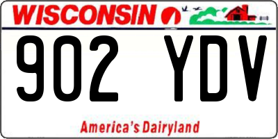 WI license plate 902YDV