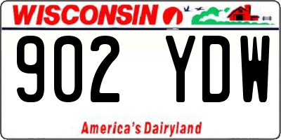 WI license plate 902YDW