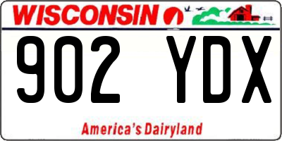 WI license plate 902YDX