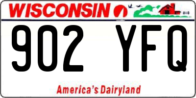 WI license plate 902YFQ