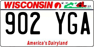 WI license plate 902YGA