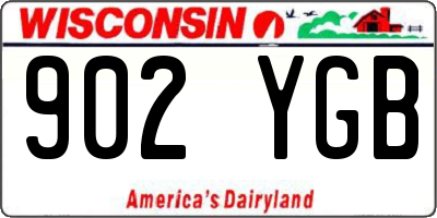 WI license plate 902YGB