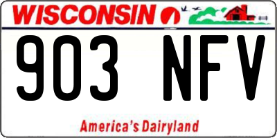 WI license plate 903NFV