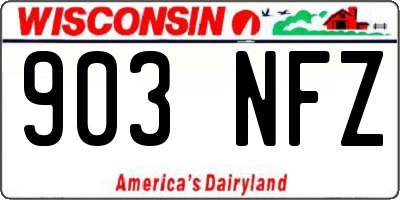 WI license plate 903NFZ