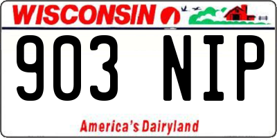 WI license plate 903NIP