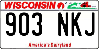 WI license plate 903NKJ