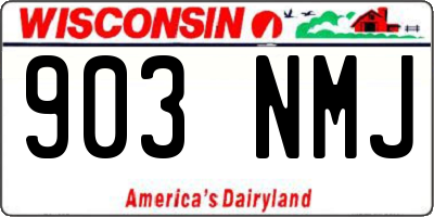 WI license plate 903NMJ