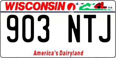 WI license plate 903NTJ