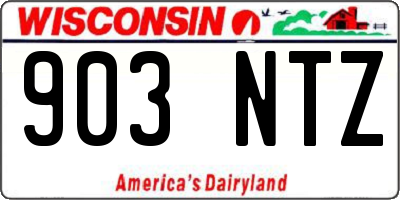 WI license plate 903NTZ