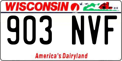 WI license plate 903NVF