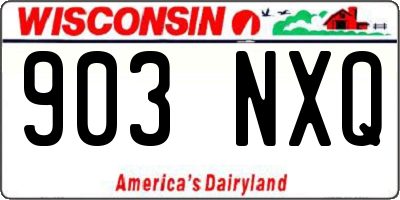 WI license plate 903NXQ