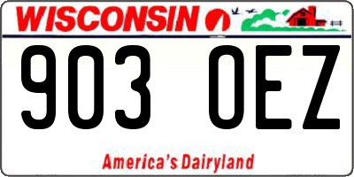 WI license plate 903OEZ