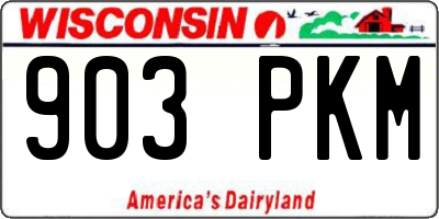 WI license plate 903PKM