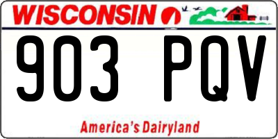 WI license plate 903PQV