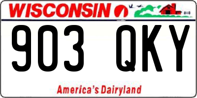 WI license plate 903QKY