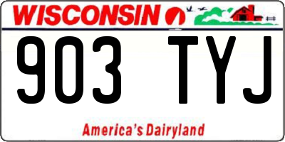 WI license plate 903TYJ