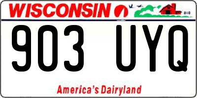 WI license plate 903UYQ