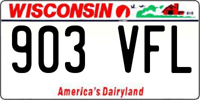 WI license plate 903VFL