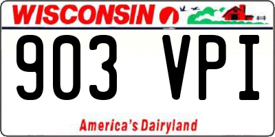 WI license plate 903VPI