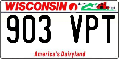 WI license plate 903VPT
