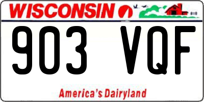 WI license plate 903VQF