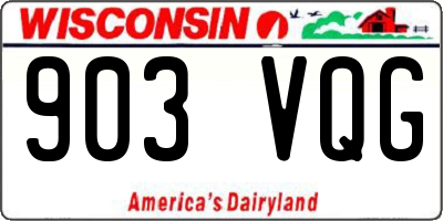 WI license plate 903VQG