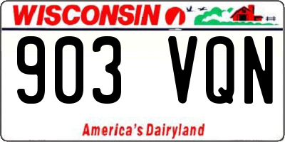 WI license plate 903VQN