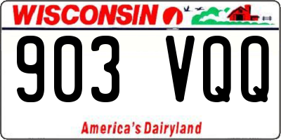 WI license plate 903VQQ