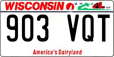 WI license plate 903VQT