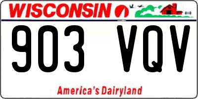 WI license plate 903VQV