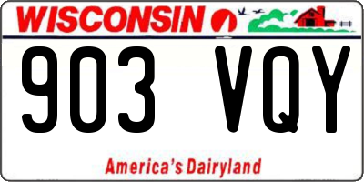 WI license plate 903VQY