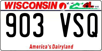 WI license plate 903VSQ