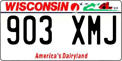 WI license plate 903XMJ