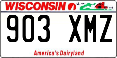 WI license plate 903XMZ