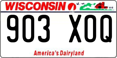 WI license plate 903XOQ