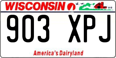 WI license plate 903XPJ