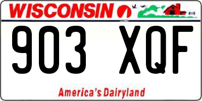 WI license plate 903XQF