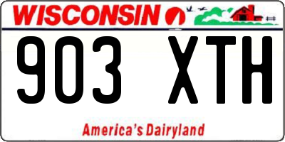 WI license plate 903XTH